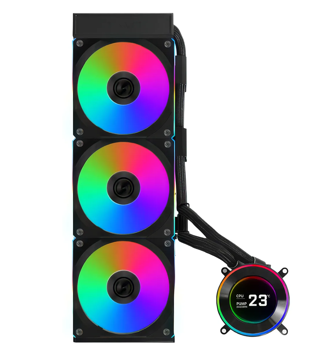 خنک کننده مایع پردازنده لیان لی HydroShift II LCD-C 360CL Black